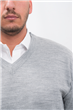 1850 - Pullover Escote V Fino Liso - Talle Especial 