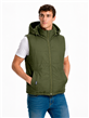 752 - Chaleco Trucker Con Forro Polar Y Capucha Desmontable