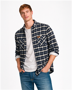 2448 - Camisa De Viyela Cuadrillé Doble Bolsillo Leñadora