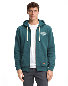 2964 - Campera Friza Canguro Con Logo