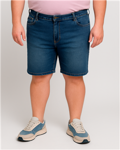 427 - Bermuda De Jean Localizada Talle Especial