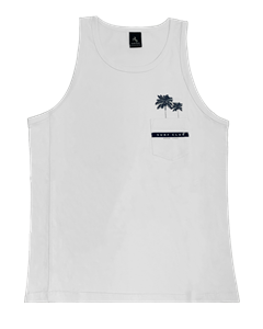 7113 - Musculosa Neón Con Bolsillo Estampada