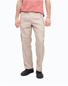 804 - Pantalón Náutico Gabardina Cargo Bolsillo con Cierre