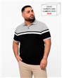 P5111 - Chomba Jersey Rayada Con Bolsillo TALLE ESPECIAL