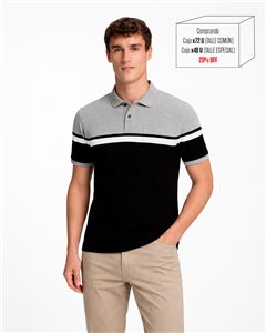 5011 - Chomba Jersey Rayada con Bolsillo